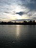Abendstimmung am zugefrorenen Maschsee