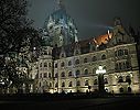 Neues Rathaus bei Nacht