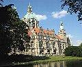 R&uuml;ckansicht mit Maschteich und Gartensaal