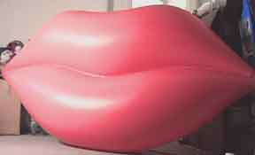 Lippenluftmatratze