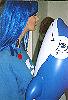 P�ppi mit blauen Delfin