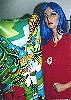 P�ppi mit bunter Luftmatratze